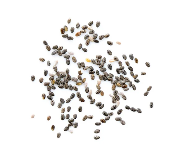 Chia seeds isolated with white background. — Stock Photo, Image