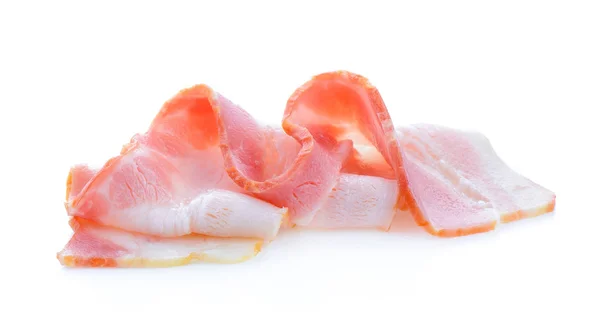 Bacon isolado sobre fundo branco — Fotografia de Stock