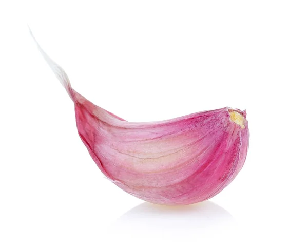 Knoblauch auf weißem Hintergrund — Stockfoto