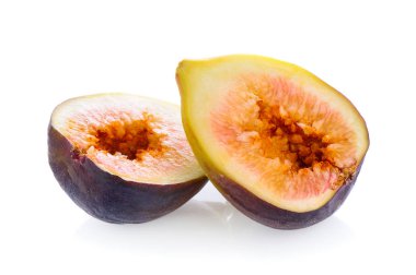 beyaz zemin üzerine incir