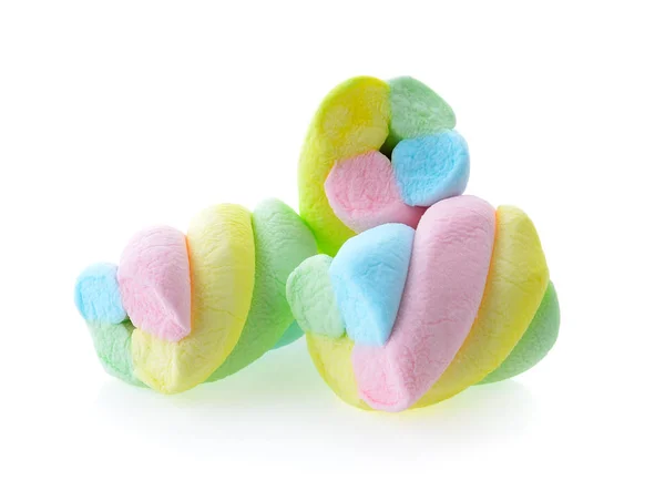 Marshmallows isolato su sfondo bianco — Foto Stock