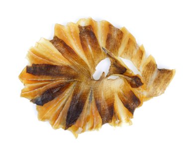 Beyaz arka plan üzerinde izole kurutulmuş Stingray balık