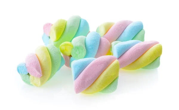 Marshmallows isolato su sfondo bianco — Foto Stock