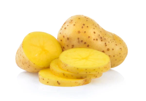 Potatoes on white background — Stock Photo, Image