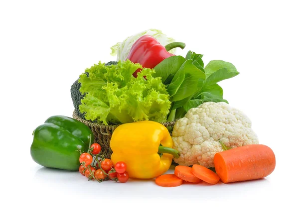 白い背景の上野菜 — ストック写真