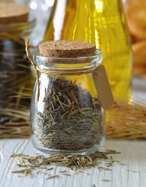 Rosemary Dalam Botol — Stok Foto