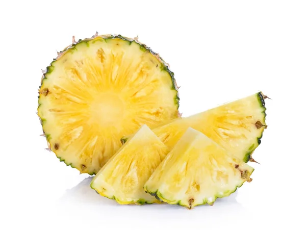 Ananas Witte Achtergrond — Stockfoto