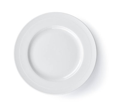 Beyaz arkaplanda beyaz plaka