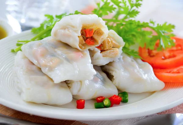 Salad noodle roll Healthy food — Stock Photo, Image