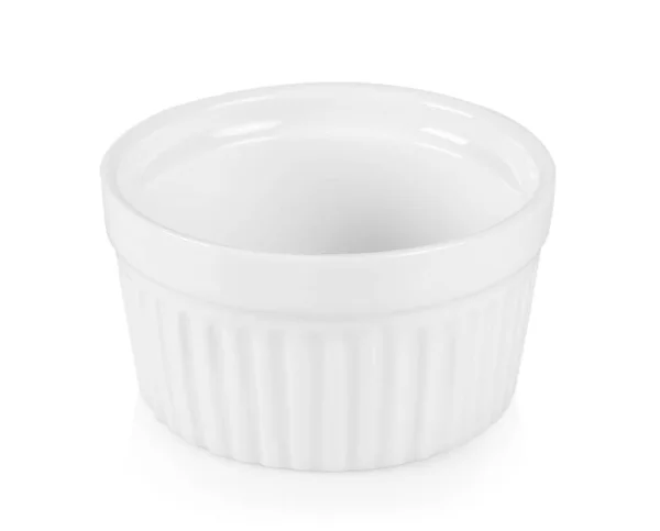 White bowl isolated on white background — Stock Photo, Image