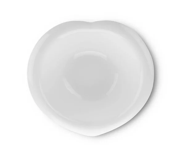 Moderno piatto in ceramica su sfondo bianco — Foto Stock