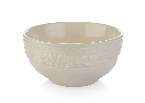 Ceramic bowl isolated on white background — Stock Photo, Image