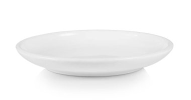 Beyaz arkaplanda beyaz plaka