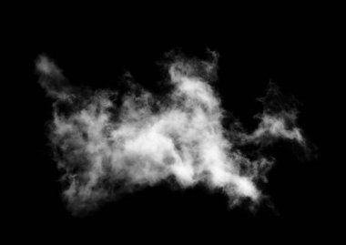 Siyah arkaplan üzerindeki bulutlar