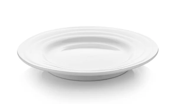 Empty plate on white background — Stock Photo, Image
