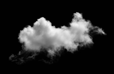 Siyah arkaplan üzerindeki bulutlar