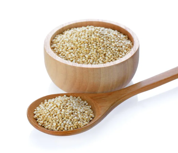 Quinoa σε άσπρο φόντο — Φωτογραφία Αρχείου