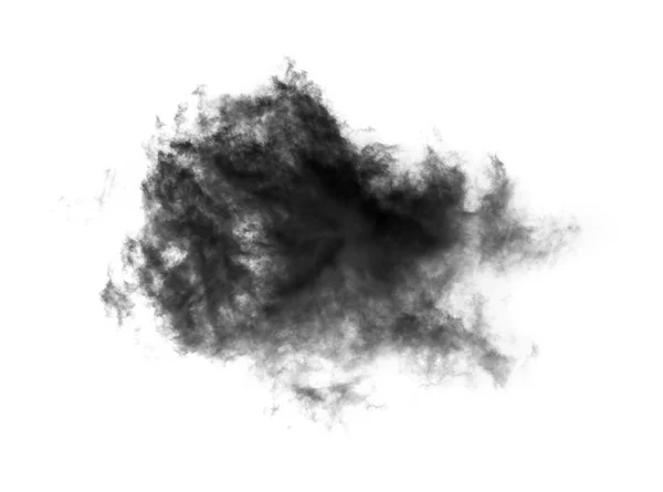 Nuvola nera su sfondo bianco — Foto Stock