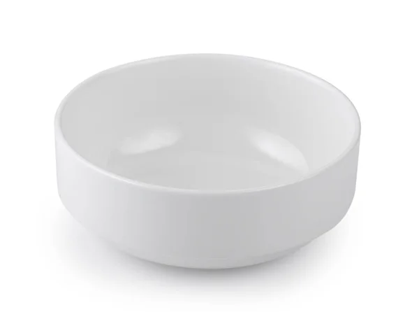 White bowl isolated on white background — Stock Photo, Image