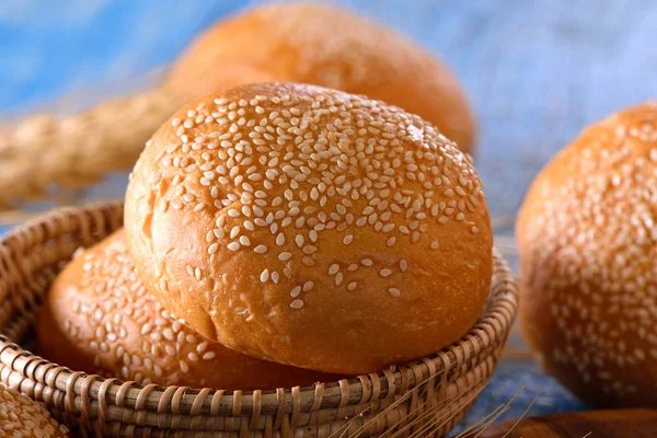 Bread in a basket — Stock Photo, Image