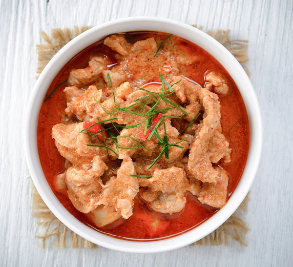 Panang curry con carne de cerdo .thai alimentos —  Fotos de Stock