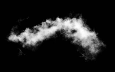 Siyah arkaplan üzerindeki bulutlar