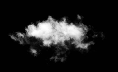 Siyah arkaplan üzerindeki bulutlar