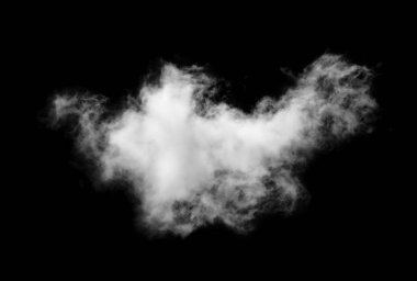 Siyah arkaplan üzerindeki bulutlar