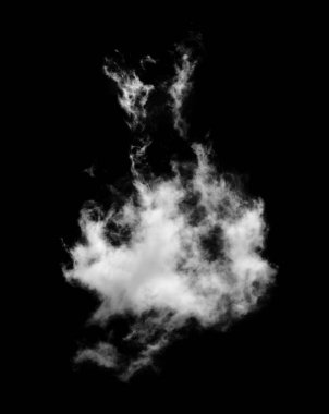 Siyah arkaplan üzerindeki bulutlar