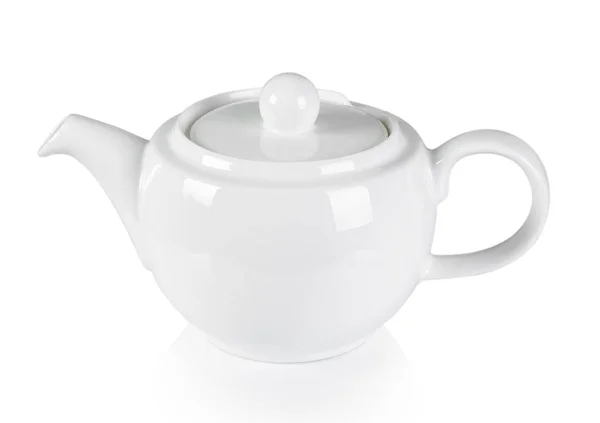 Beyaz arkaplanda çaydanlık — Stok fotoğraf