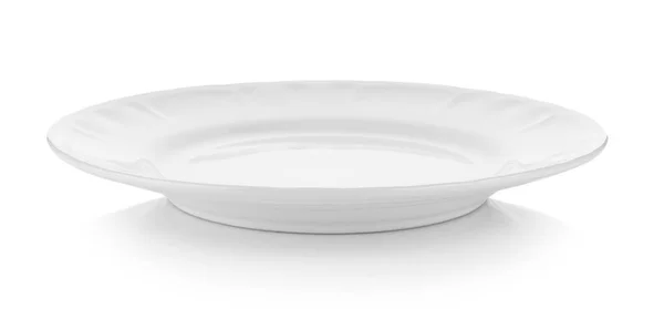 White plate on white background — Stock Photo, Image