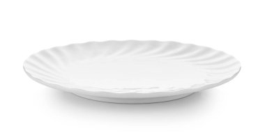 Beyaz arkaplanda beyaz plaka