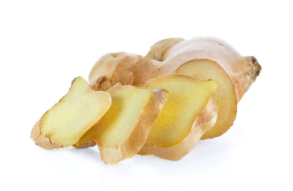 Ginger root on white background — Stock Photo, Image