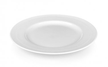 Beyaz arkaplanda beyaz plaka