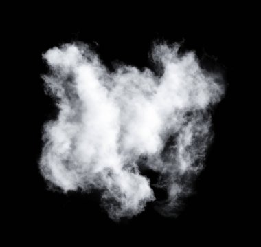 Siyah arkaplan üzerindeki bulutlar