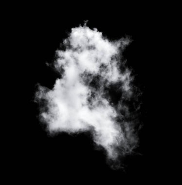 Siyah arkaplan üzerindeki bulutlar