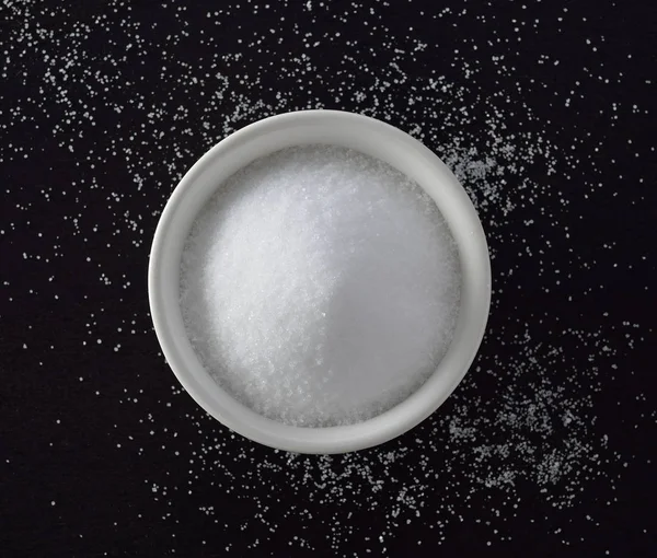 Salz Weißer Schüssel — Stockfoto