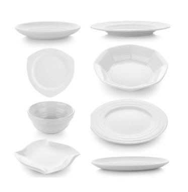 plaka beyaz arka plan üzerinde kümesi