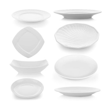 plaka beyaz arka plan üzerinde kümesi