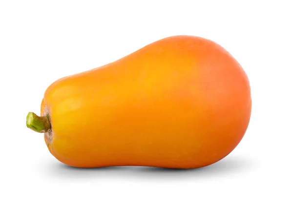 Papaja Białym Tle — Zdjęcie stockowe