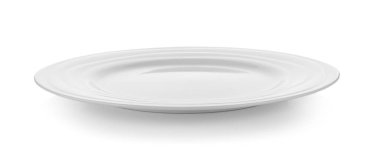 Beyaz arkaplanda beyaz plaka