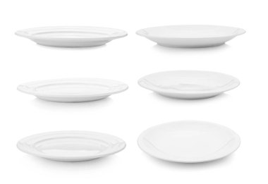 Beyaz arkaplanda beyaz plaka