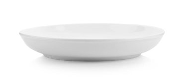 beyaz arkaplanda izole edilmiş beyaz plaka