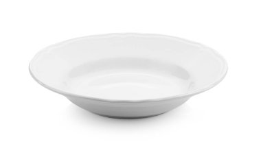 beyaz arkaplanda izole edilmiş beyaz plaka