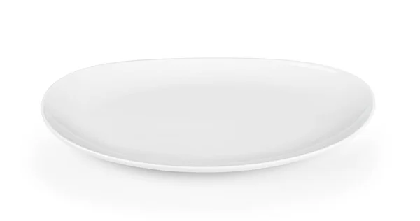 Ceramic Plate White Background — Stock Photo, Image