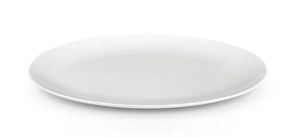 Whiteplate Isolerad Vit Bakgrund — Stockfoto