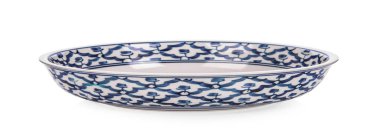 Beyaz arka plan üzerinde Vintage seramik kase