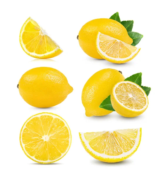 Lemon Isolated White Background — Stock Photo, Image