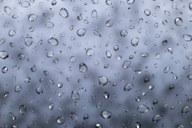 Su damlacıkları ile bulanık donmuş buz dokusu arkaplanı