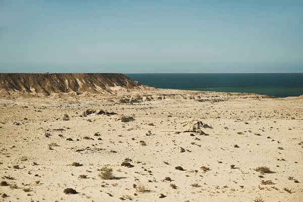 Deserto Saara Longo Oceano Atlântico África Ocidental Marrocos — Fotografia de Stock